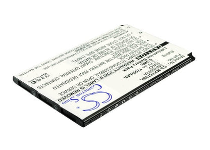 3.7V, 1700mAh, Li-ion Battery fits Motorola, Atrix 2, Droid Bionic, 6.29Wh