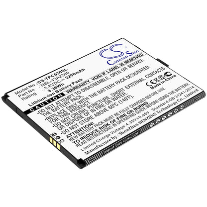 3.8V, 2200mAh, Li-ion Battery fits Neffos, C5a, C5a Dual Sim, 8.36Wh