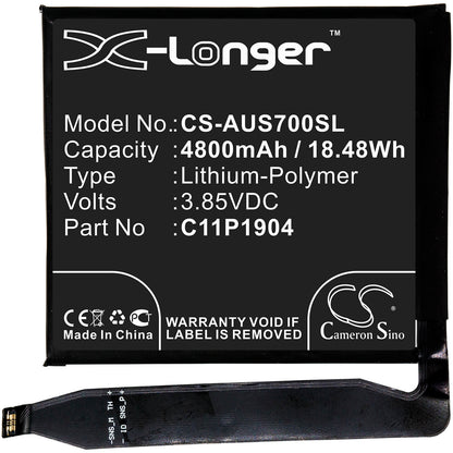 3.85V, 4800mAh, Li-Polymer Battery fits Asus, Zenfone 7, Zenfone 7 Pro, 18.48Wh