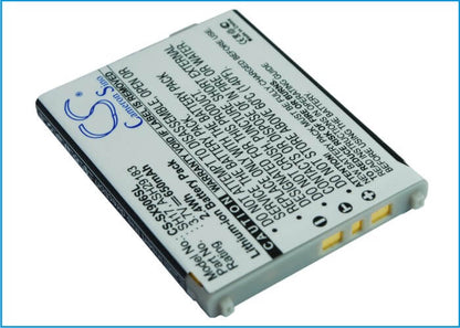 3.7V, 650mAh, Li-ion Battery fits Sharp, 906h, 906i, 2.405Wh