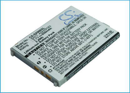 3.7V, 650mAh, Li-ion Battery fits Sharp, 906h, 906i, 2.405Wh