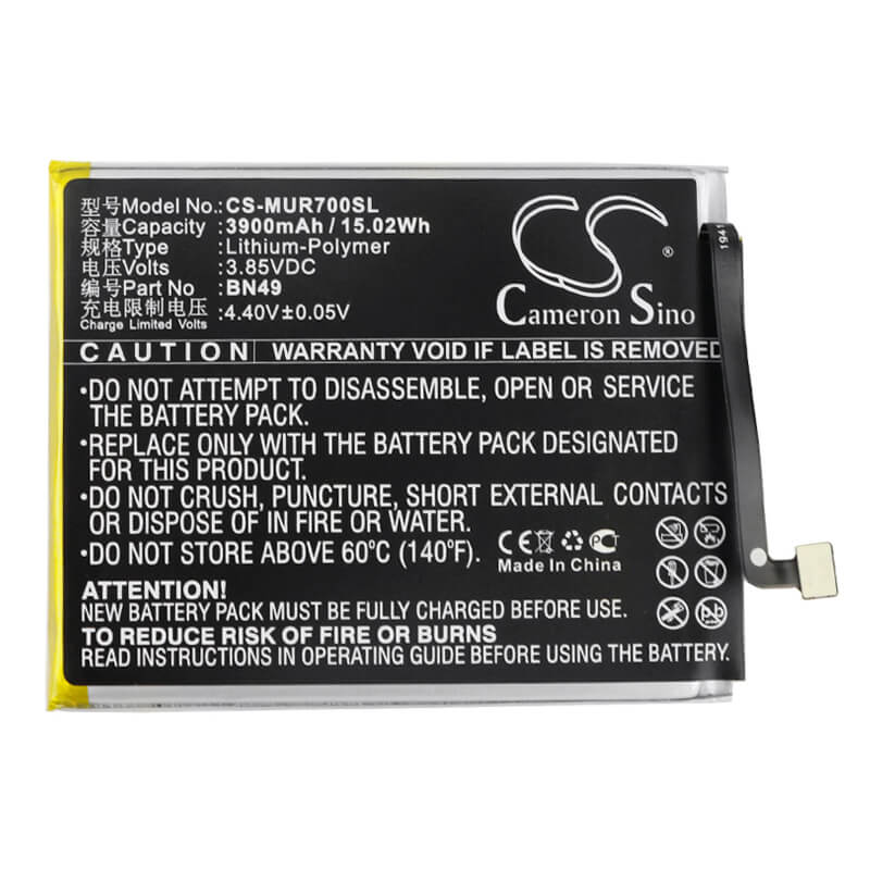 3.85V, 3900mAh, Li-Polymer Battery fits Xiaomi, M1903c3ec, M1903c3ee, 15.015Wh