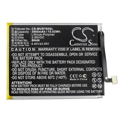 3.85V, 3900mAh, Li-Polymer Battery fits Xiaomi, M1903c3ec, M1903c3ee, 15.015Wh