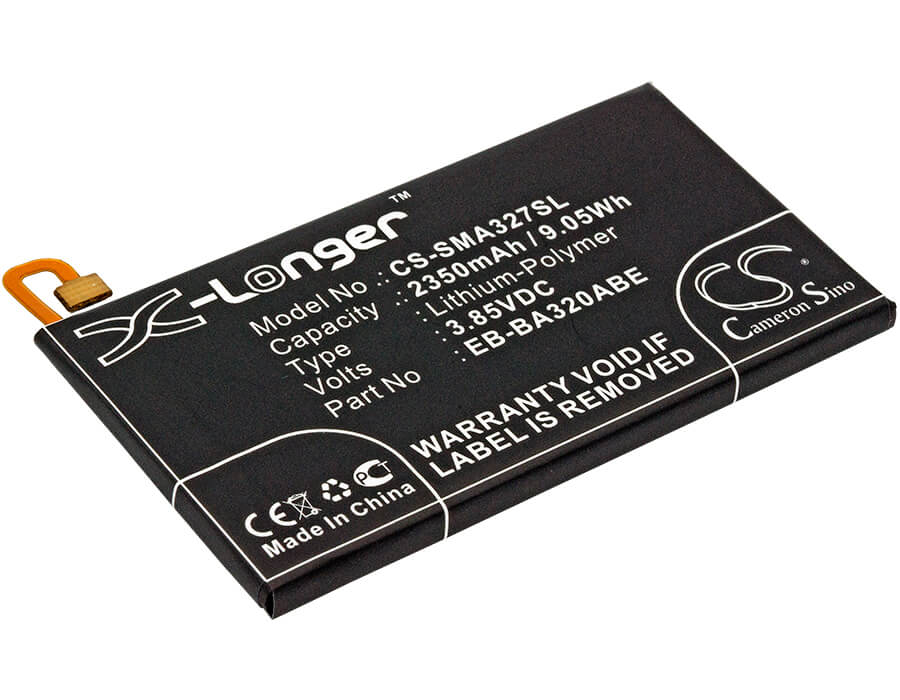 3.85V, 2350mAh, Li-Polymer Battery fits Samsung, Galaxy A3 2017, Galaxy A3 2017 4g, 9.0475Wh