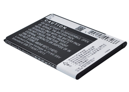 3.7V, 1600mAh, Li-ion Battery fits Coolpad, 7728, 5.92Wh