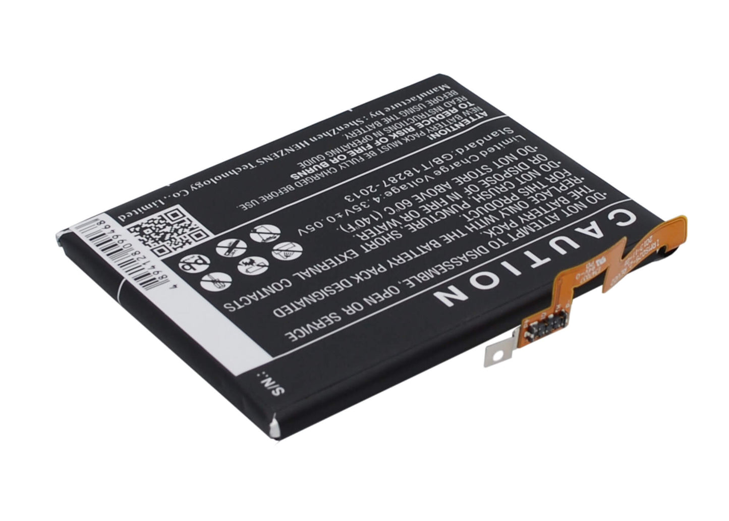 3.8V, 3400mAh, Li-Polymer Battery fits Blackberry, Passport, Passport 4g, 12.92Wh