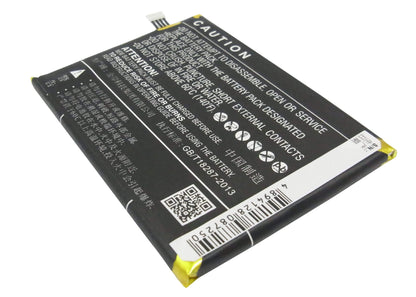 3.8V, 2500mAh, Li-Polymer Battery fits Oppo, Find 5, X909, 9.5Wh