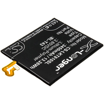3.85V, 3450mAh, Li-Polymer Battery fits Lg, G810, G8s Thinq, 13.2825Wh