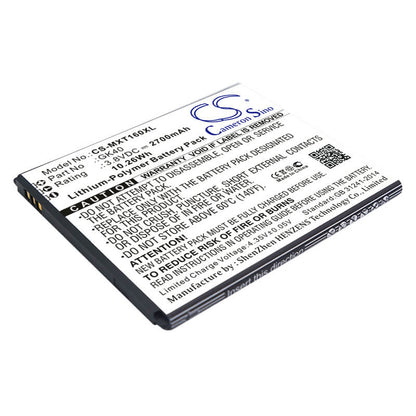3.8V, 2700mAh, Li-Polymer Battery fits Motorola, Cedric, Moto E3, 10.26Wh