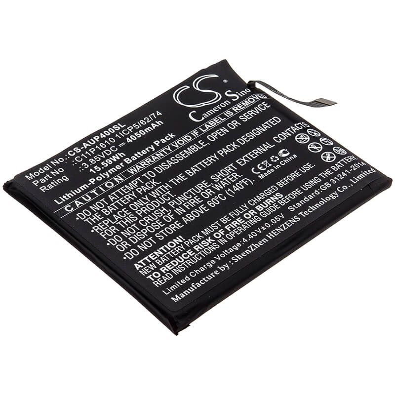 3.85V, 4050mAh, Li-Polymer Battery fits Asus, Zb500tl, Zenfone Pegasus 4a, 15.5925Wh