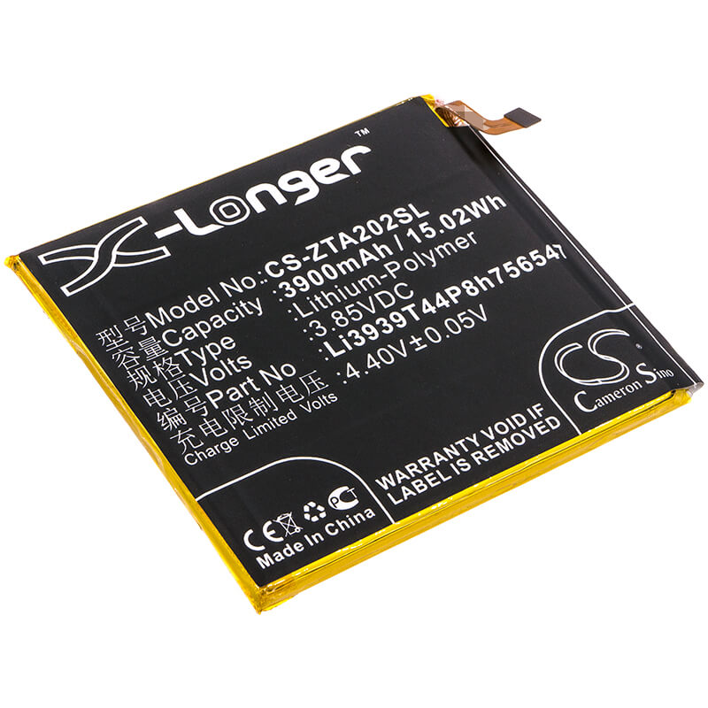 3.85V, 3900mAh, Li-Polymer Battery fits Zte, A2020, A2020n2, 15.015Wh