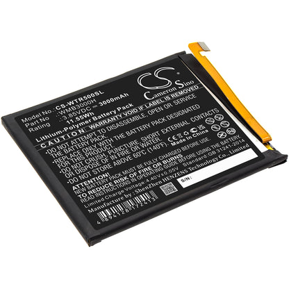 3.85V, 3000mAh, Li-Polymer Battery fits Walton, Primo R5, 11.55Wh