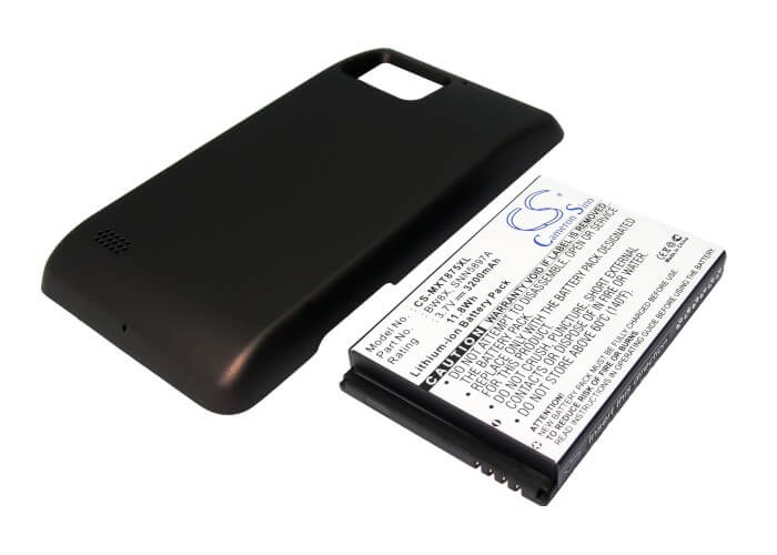 3.7V, 3200mAh, Li-ion Battery fits Motorola, Atrix 2, Droid Bionic, 11.84Wh