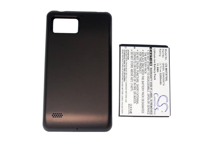 3.7V, 3200mAh, Li-ion Battery fits Motorola, Atrix 2, Droid Bionic, 11.84Wh