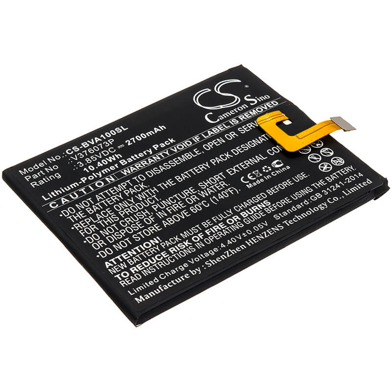 3.85V, 2700mAh, Li-Polymer Battery fits Blackview, A10, 10.395Wh
