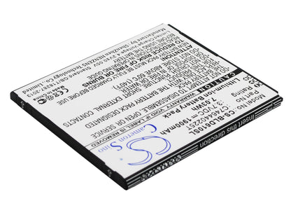 3.7V, 1900mAh, Li-ion Battery fits Blu, D610, D610a, 7.03Wh