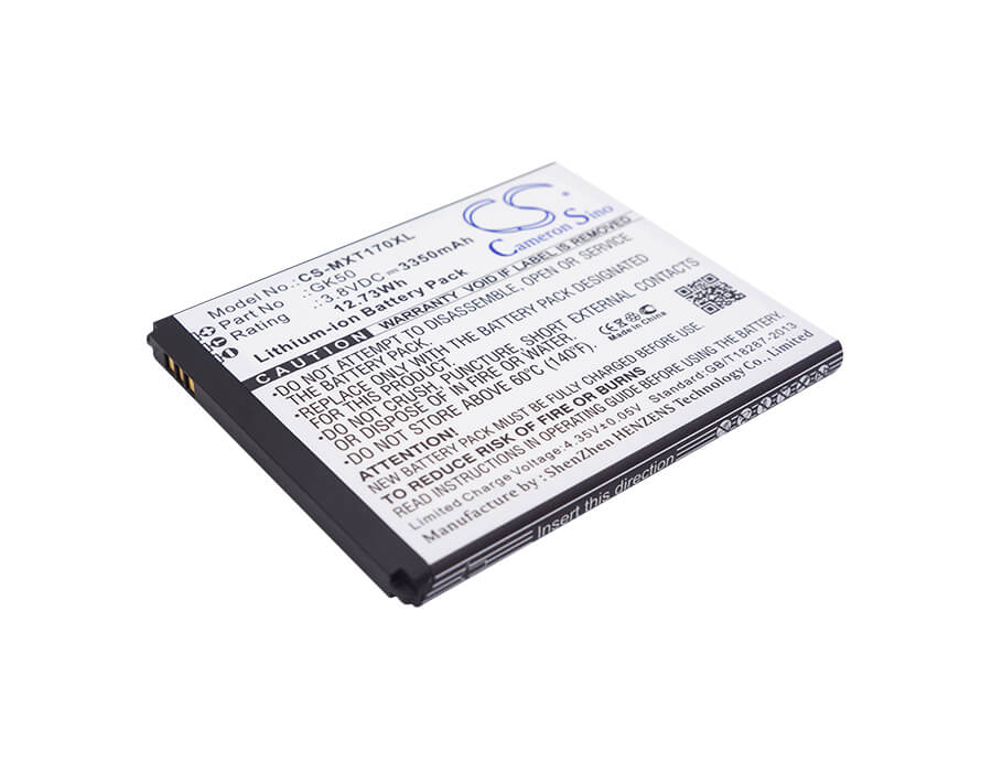 3.8V, 3350mAh, Li-ion Battery fits Motorola, Moto E Power, Moto E3 Power, 12.73Wh