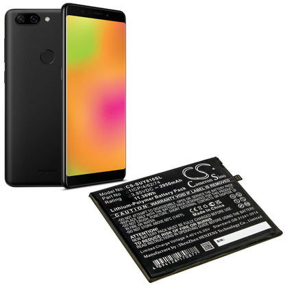 3.85V, 2950mAh, Li-Polymer Battery fits Sugar, Y8 Max, 11.3575Wh