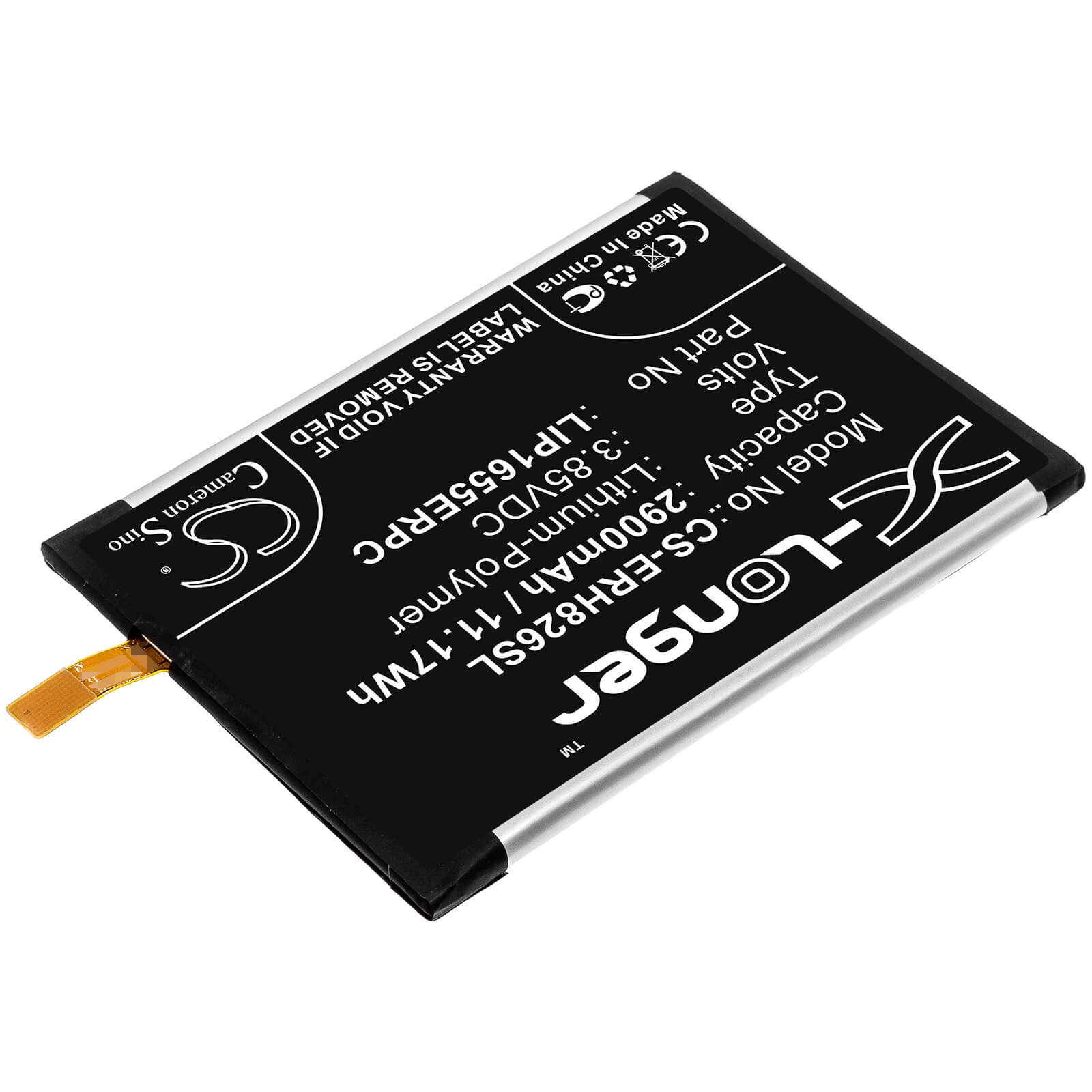 3.85V, 2900mAh, Li-Polymer Battery fits Sony, H8216, H8266, 11.165Wh
