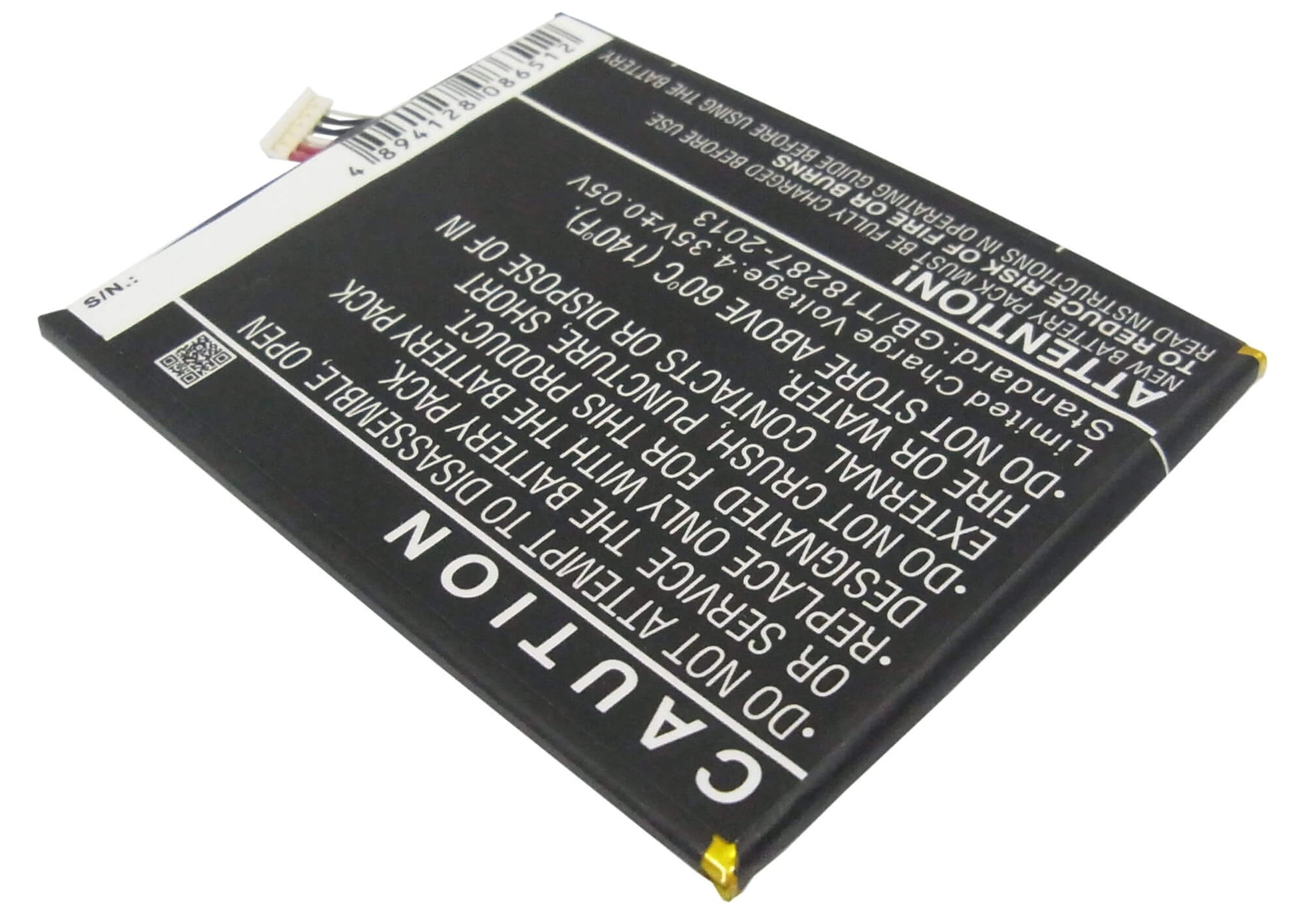 3.8V, 2000mAh, Li-Polymer Battery fits Alcatel, 6039s-2aalus7, One Touch Idol 2, 7.6Wh