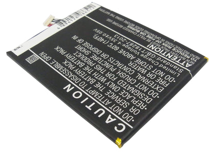 3.8V, 2000mAh, Li-Polymer Battery fits Alcatel, 6039s-2aalus7, One Touch Idol 2, 7.6Wh