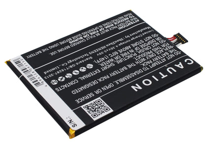 3.8V, 2150mAh, Li-Polymer Battery fits Alcatel, One Touch Idol 2s, Ot-6050, 8.17Wh