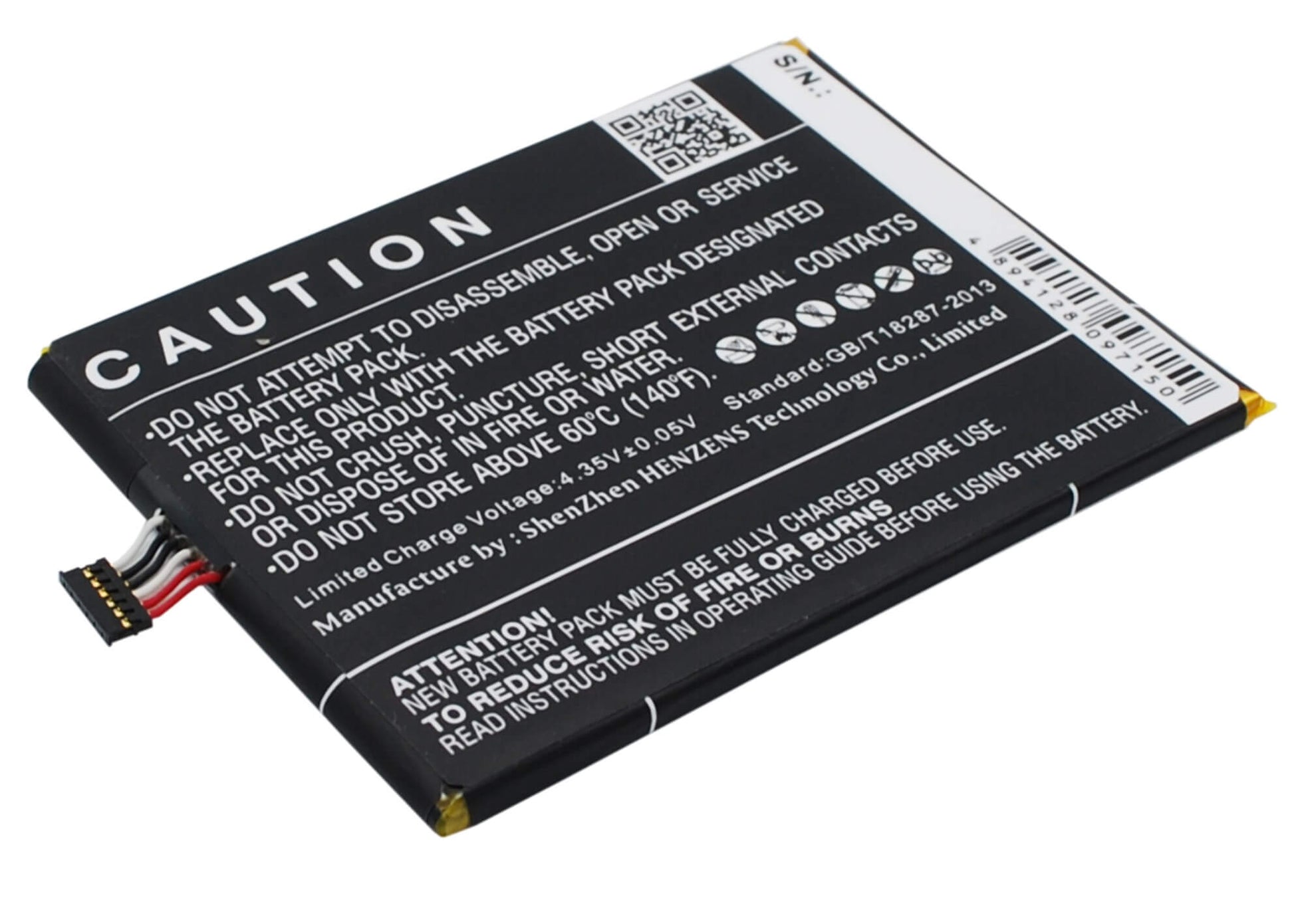 3.8V, 2150mAh, Li-Polymer Battery fits Alcatel, One Touch Idol 2s, Ot-6050, 8.17Wh