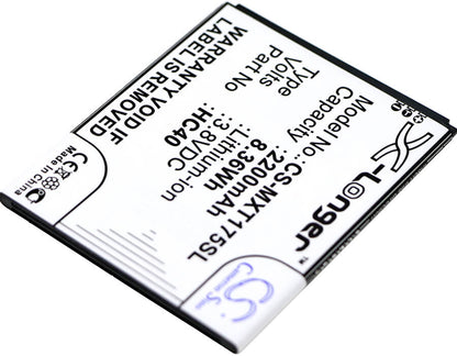 3.8V, 2200mAh, Li-ion Battery fits Motorola, M2998, M2c63, 8.36Wh