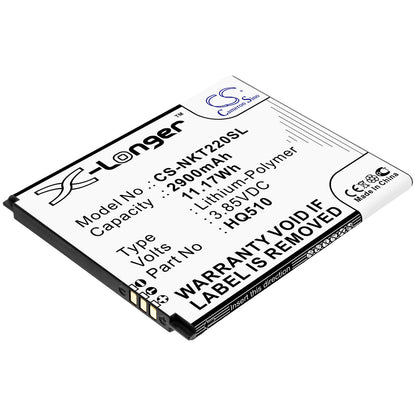 3.85V, 2900mAh, Li-Polymer Battery fits Nokia, 2.2, Nokia 2.2 2019, 11.165Wh
