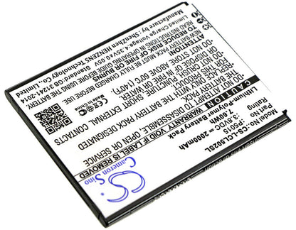 3.8V, 2000mAh, Li-Polymer Battery fits Logicom, L-ite 502, 7.6Wh