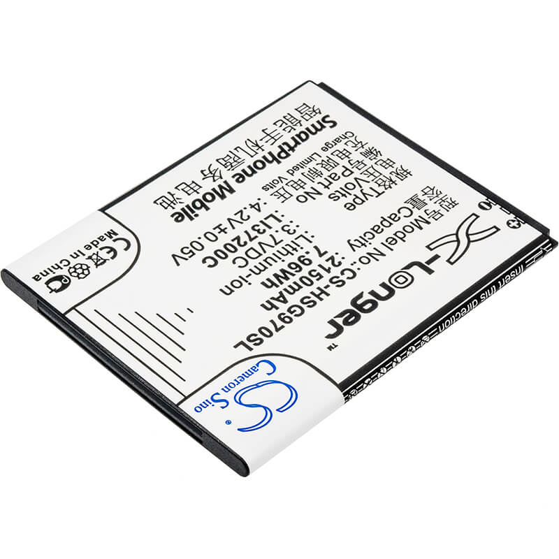 3.7V, 2150mAh, Li-ion Battery fits Hisense, E968, Eg970, 7.955Wh
