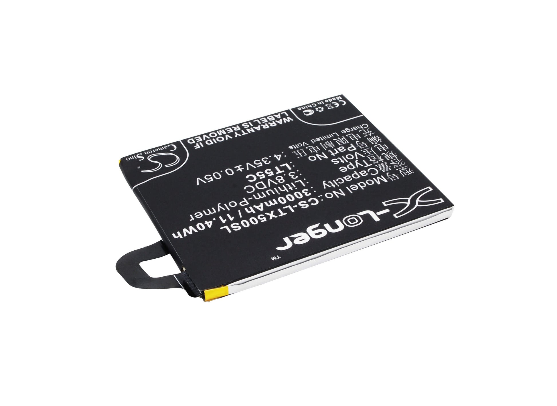 3.8V, 3000mAh, Li-Polymer Battery fits Leeco, Le1s, X500, 11.4Wh