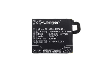 3.8V, 3000mAh, Li-Polymer Battery fits Leeco, Le1s, X500, 11.4Wh