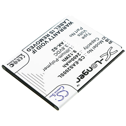 3.8V, 2400mAh, Li-Polymer Battery fits Emporia, Smart 2, 9.12Wh