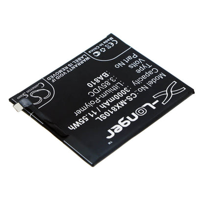3.85V, 3000mAh, Li-Polymer Battery fits Meizu, M810h, M8c, 11.55Wh