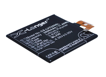 3.8V, 3000mAh, Li-Polymer Battery fits Lenovo, Vibe Z2, Vibe Z2t, 11.4Wh