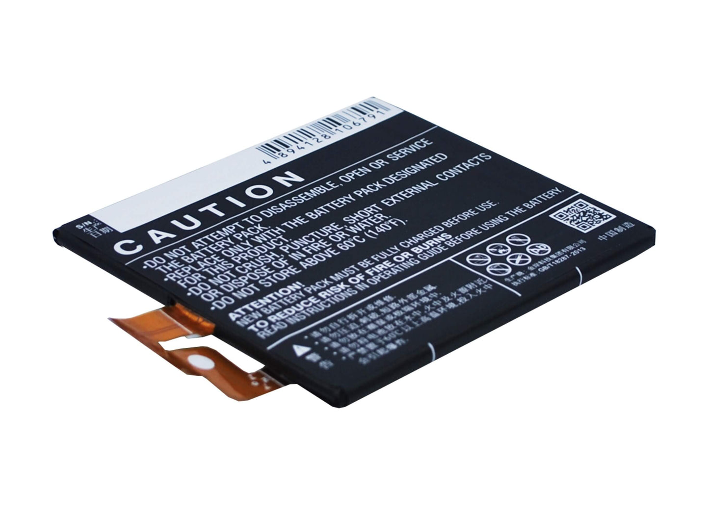 3.8V, 3000mAh, Li-Polymer Battery fits Lenovo, Vibe Z2, Vibe Z2t, 11.4Wh