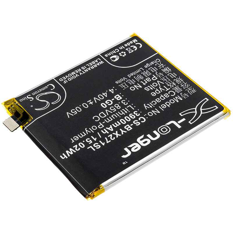 3.85V, 3900mAh, Li-Polymer Battery fits Bbk, V1829a, V1829t, 15.015Wh
