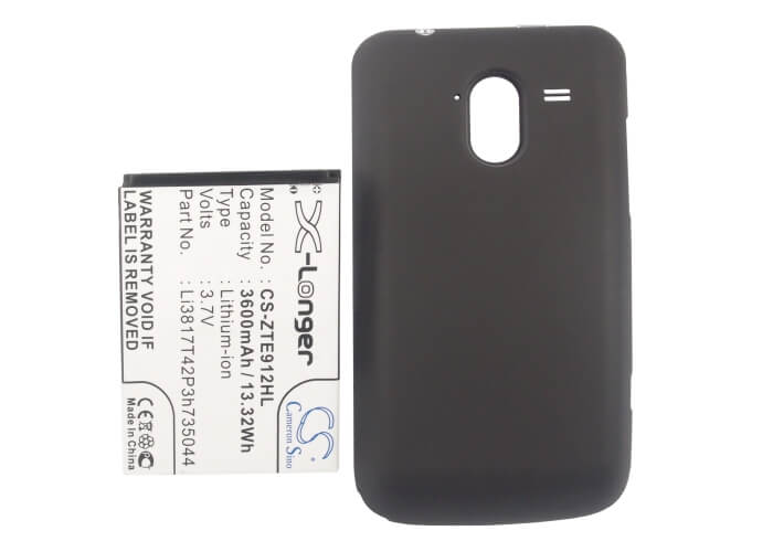 3.7V, 3600mAh, Li-ion Battery fits Metropcs, Avid, Avid 4g, 13.32Wh