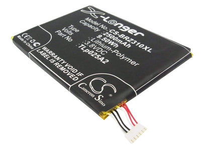 3.8V, 2500mAh, Li-Polymer Battery fits Blackberry, Stj100-1, Z3, 9.5Wh