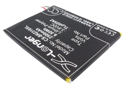 3.8V, 2500mAh, Li-Polymer Battery fits Blackberry, Stj100-1, Z3, 9.5Wh