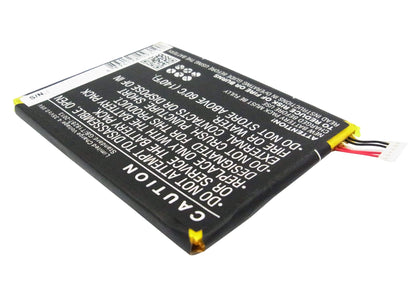 3.8V, 2500mAh, Li-Polymer Battery fits Blackberry, Stj100-1, Z3, 9.5Wh