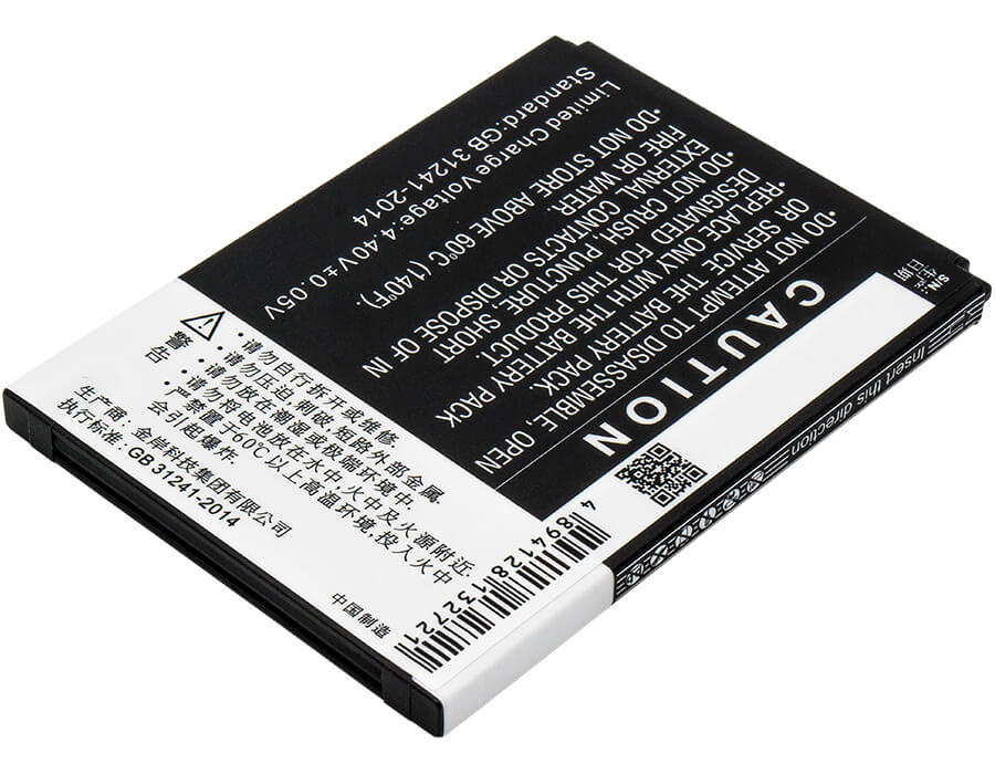 3.85V, 2800mAh, Li-ion Battery fits Zte, Avid Trio, Q802t, 10.78Wh