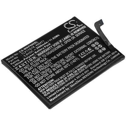 3.8V, 2900mAh, Li-Polymer Battery fits Wiko, P6901, Wim Lite, 11.02Wh