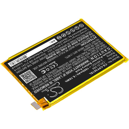 3.85V, 1600mAh, Li-Polymer Battery fits Coolpad, E561, Torino S, 6.16Wh