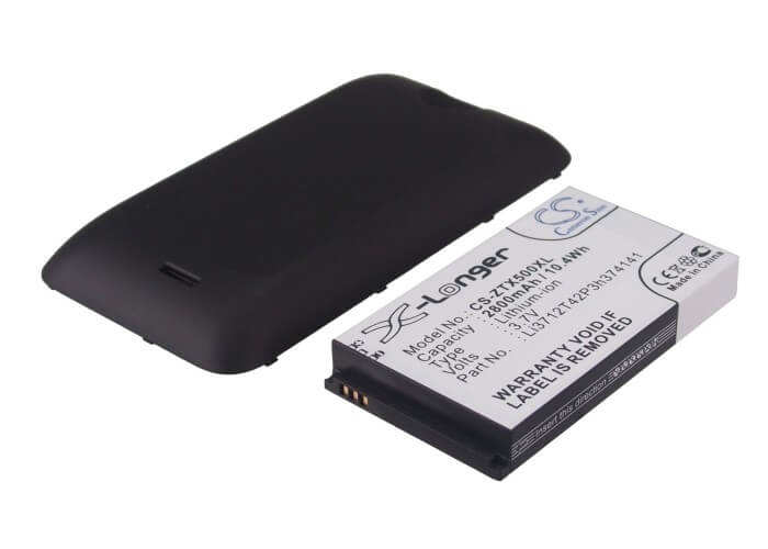 3.7V, 2800mAh, Li-ion Battery fits Zte, Score M, X500, 10.36Wh