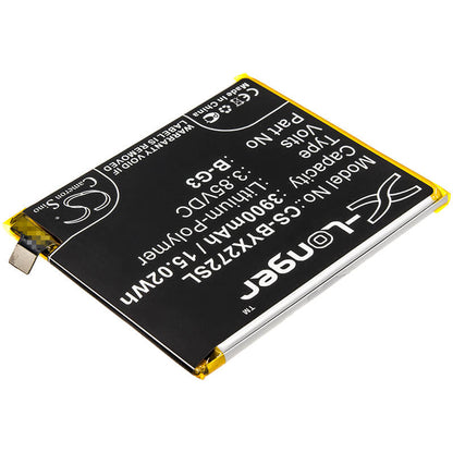 3.85V, 3900mAh, Li-Polymer Battery fits Bbk, V1836, V1836t, 15.015Wh