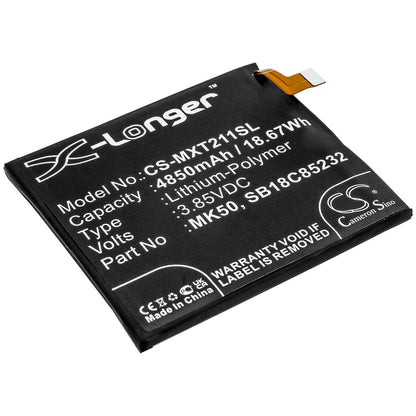3.85V, 4850mAh, Li-Polymer Battery fits Motorola, Moto G 5g, Moto G 5g 2021, 18.6725Wh