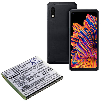 3.85V, 3200mAh, Li-Polymer Battery fits Samsung, Galaxy Xcover Pro, Sm-g715, 12.32Wh
