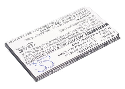 3.7V, 900mAh, Li-ion Battery fits Zte, N960, U236, 3.33Wh